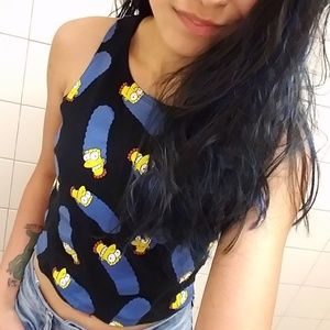 Marge Simpson crop top
